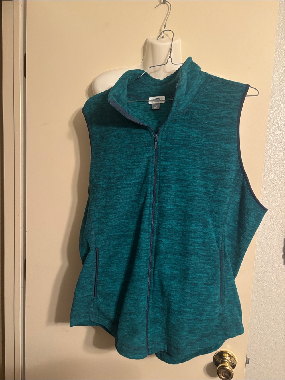 Old Navy Teal Full-Zip Fleece Vest